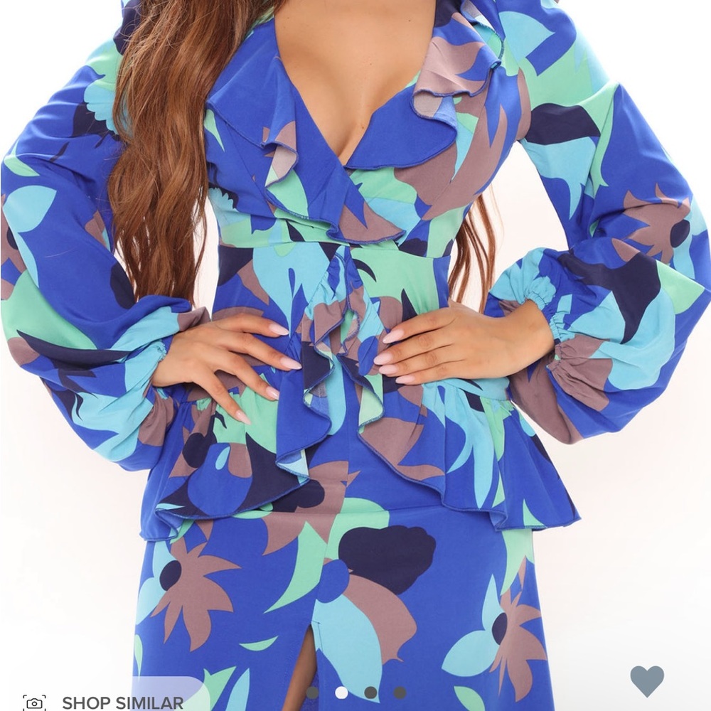 Abstract maxi dress